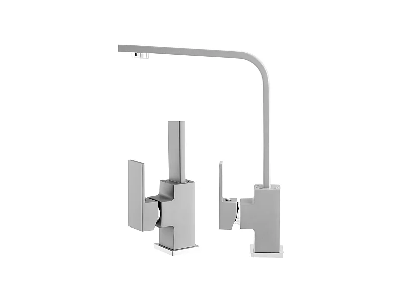 MITIGEUR DE CUISINE CARRÉ ROBINET PERRO GRIS