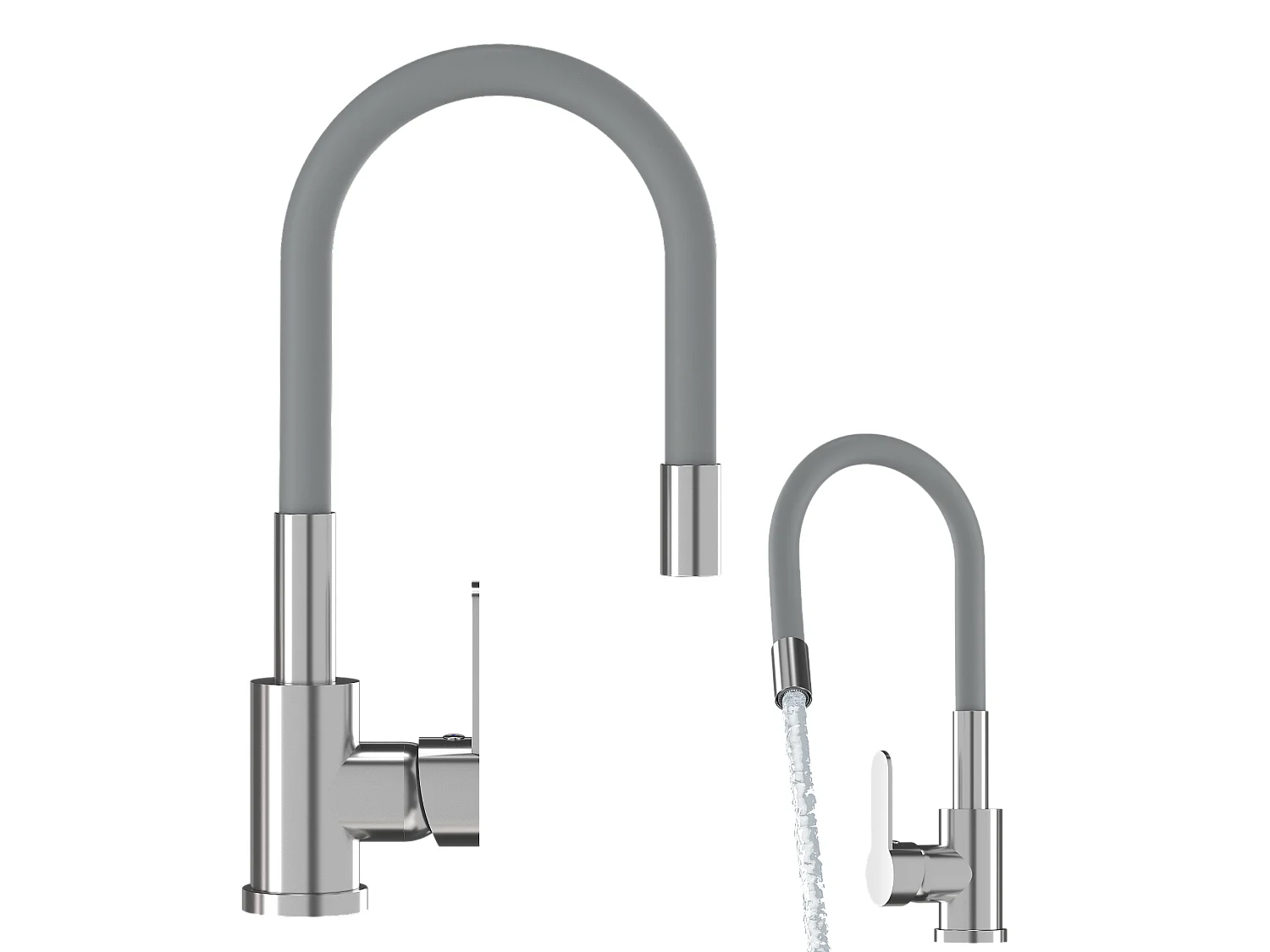 Melangeur de cuisine gris bec flexible grado 85111872