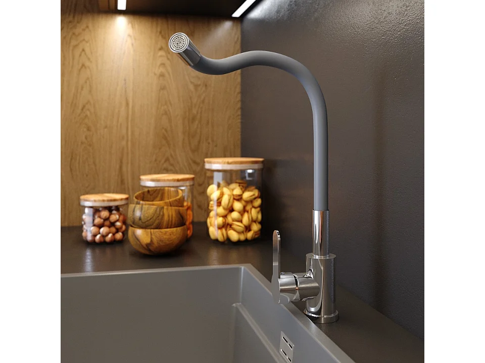 Melangeur de cuisine gris bec flexible grado 85111872