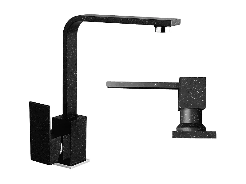 ÉVIER DE CUISINE EN GRANIT/MÉLANGEUR LAVE-VAISSELLE + DISTRIBUTEUR