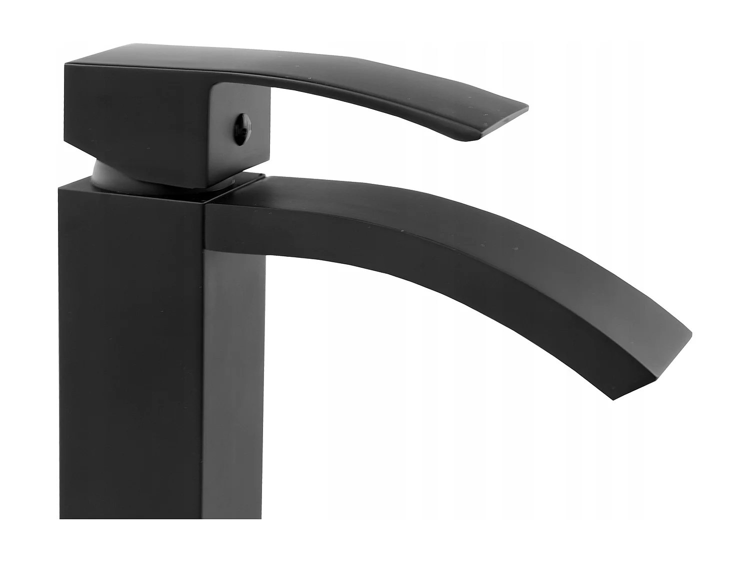 CASCADE BLACK WASH BASIN MIXER TAP HIGH