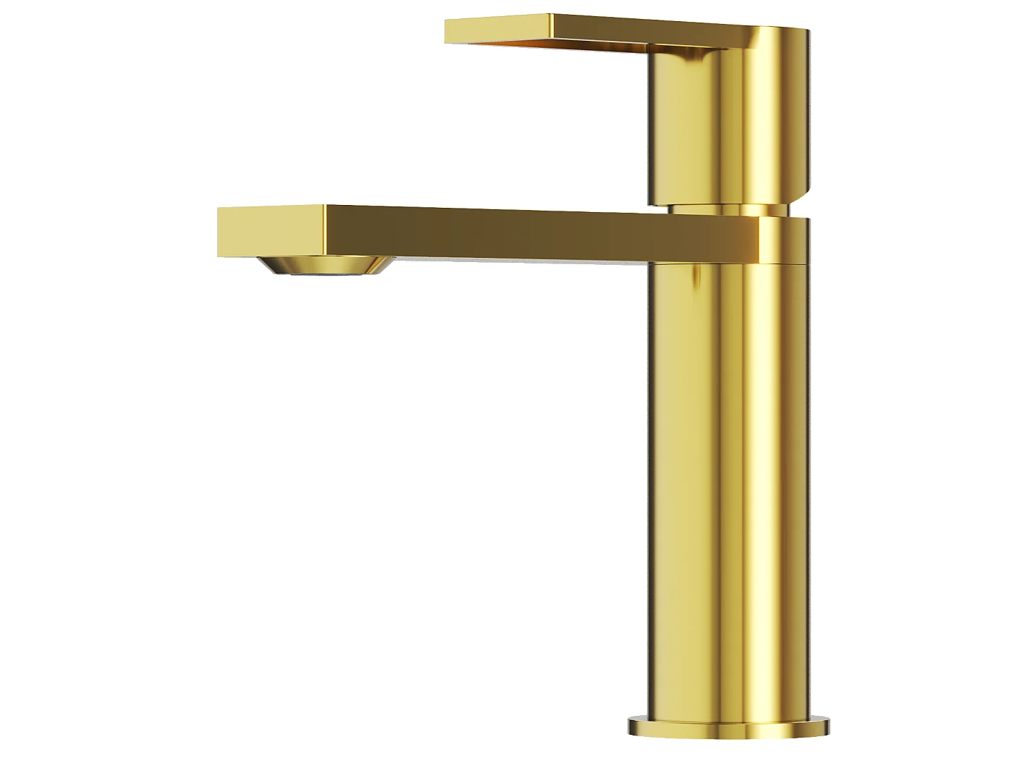 MITIGEUR LAVABO OR MODERNE SALLE DE BAIN BAS ROBINET LAITON ARMA