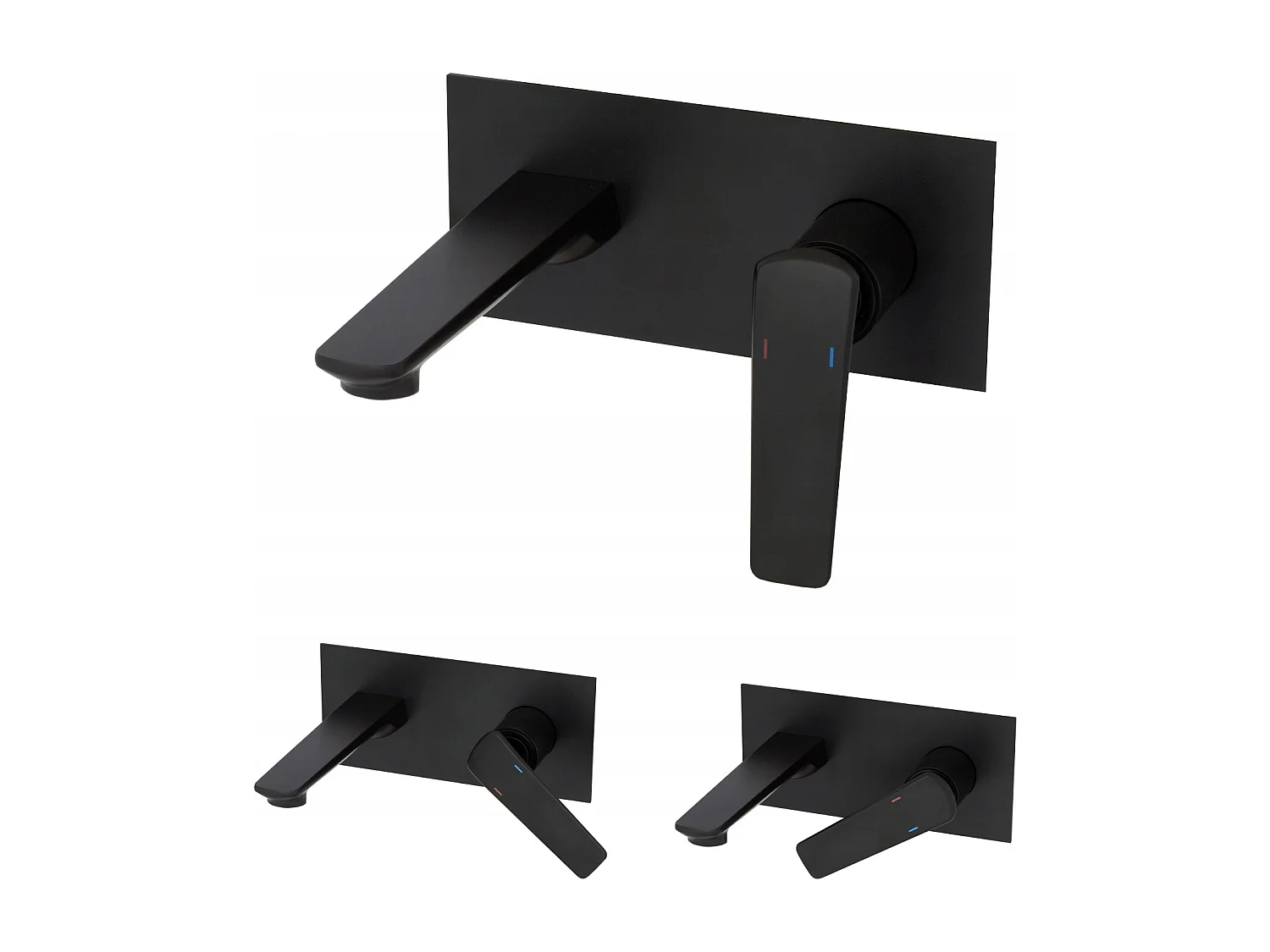 YORK BLACK BASIN MIXER FOR CONCEALED INSTALLATION TAP