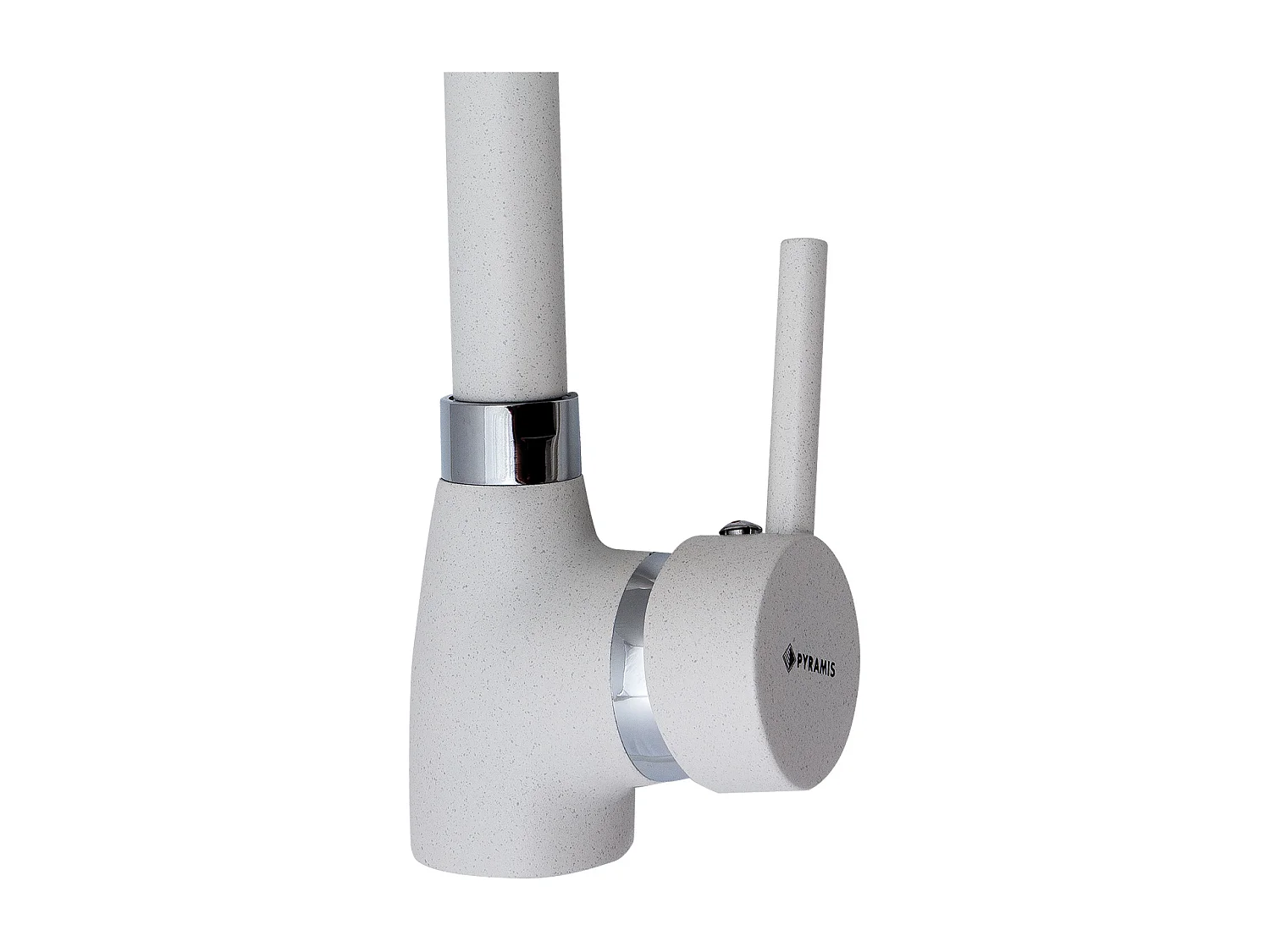 ROBINET DE CUISINE BEC MOLLETONNÉ BLANC BELLO PYRAMIS