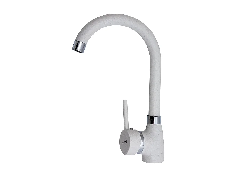 ROBINET DE CUISINE BEC MOLLETONNÉ BLANC BELLO PYRAMIS