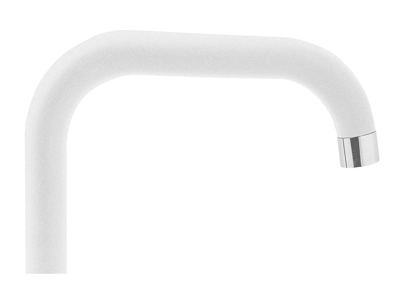 ROBINET DE CUISINE BEC MOLLETONNÉ BLANC SILVIO PYRAMIS