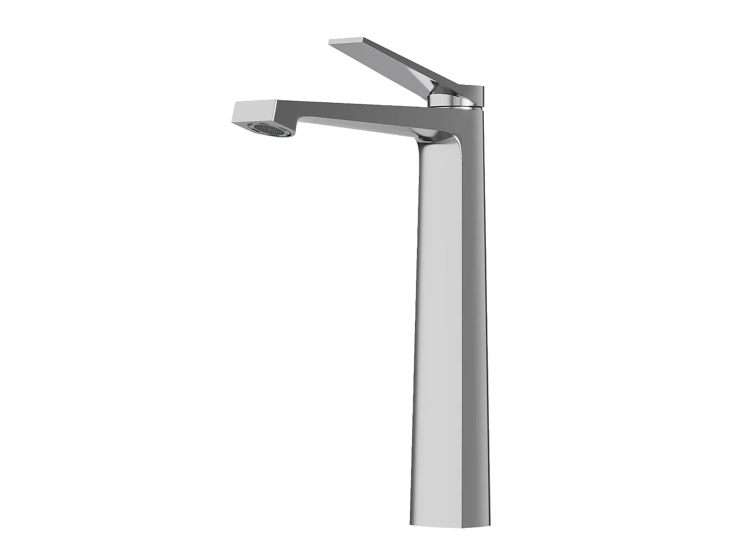 MITIGEUR DE LAVABO ARGENTÉ HAUTE SALLE DE BAIN LAITON CHROME ROBINET SELVA