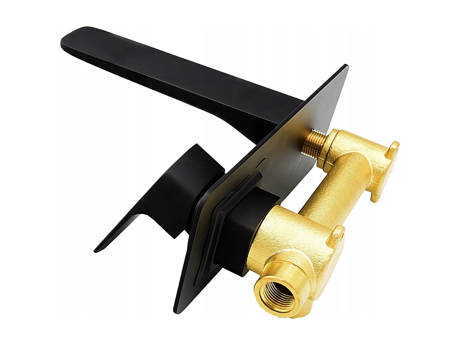 CUBIC BLACK WASHBASIN MIXER SQUARE