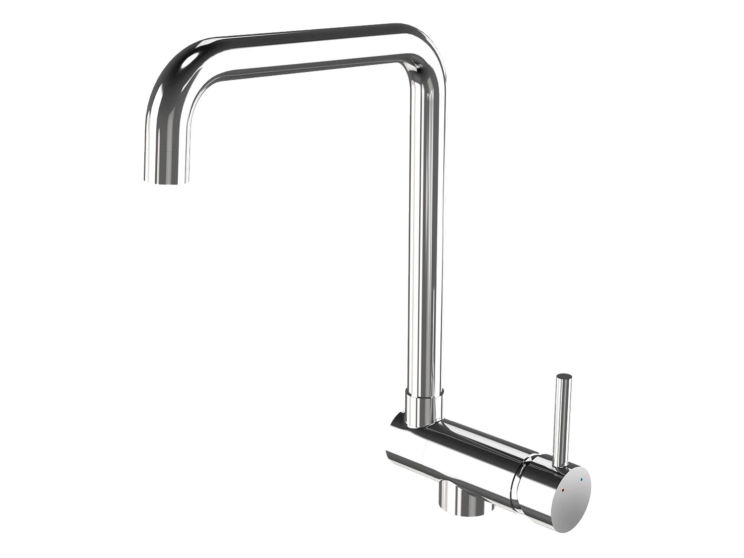 MÉLANGEUR DE CUISINE CHROMÉ SOUS ÉVIER PLIANT