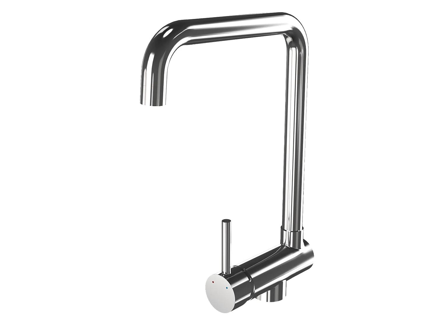 MÉLANGEUR DE CUISINE CHROMÉ SOUS ÉVIER PLIANT