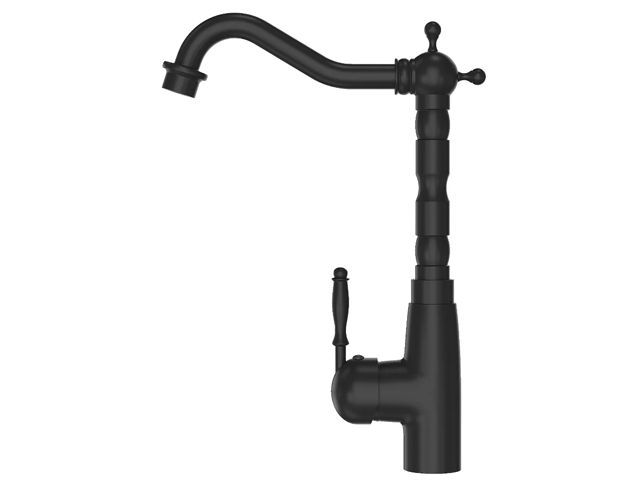 Cuisine battery retro noir evier en granit kran 85111867