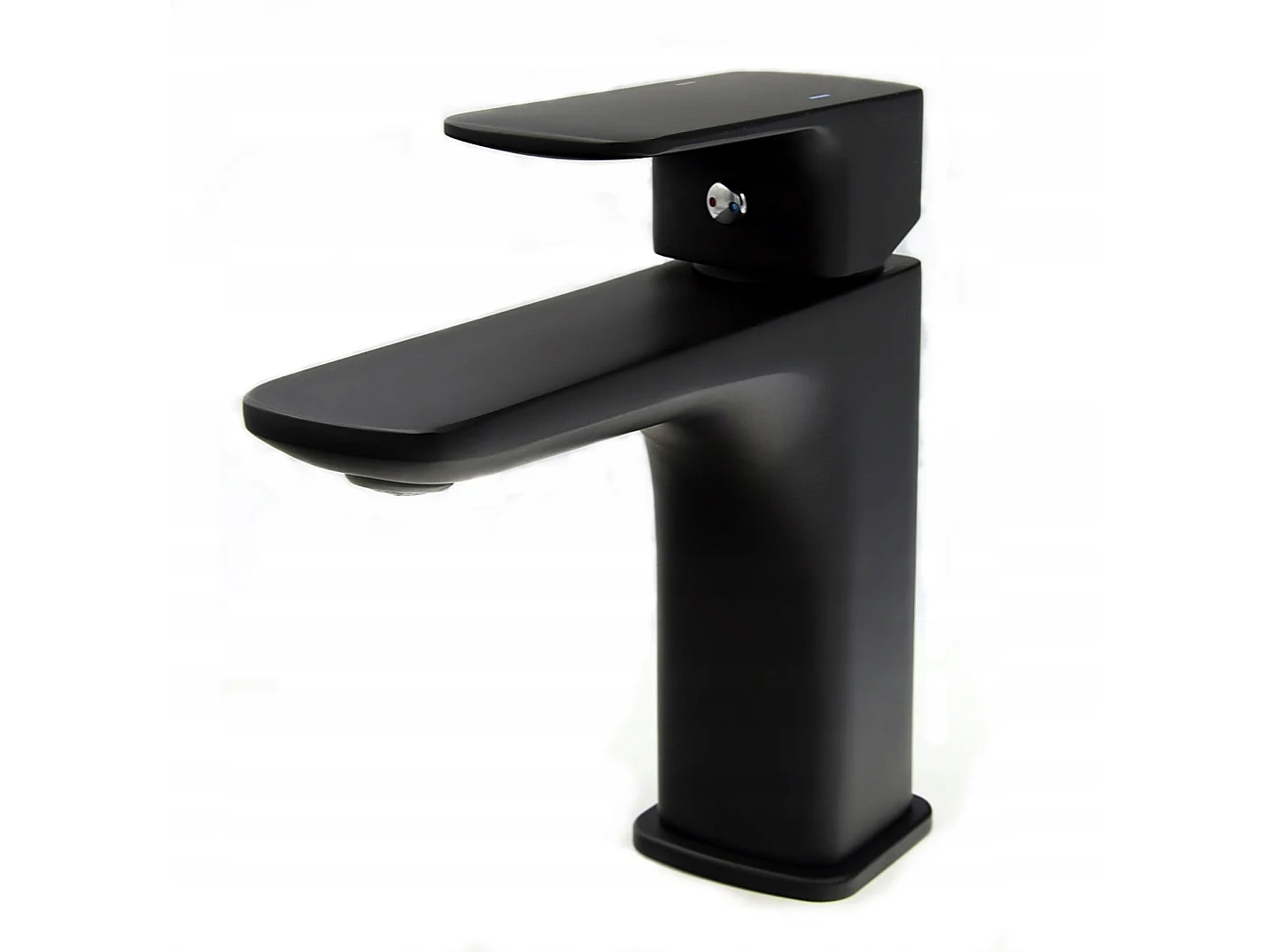 CUBIC BLACK SQUARE WASHBASIN MIXER CARO