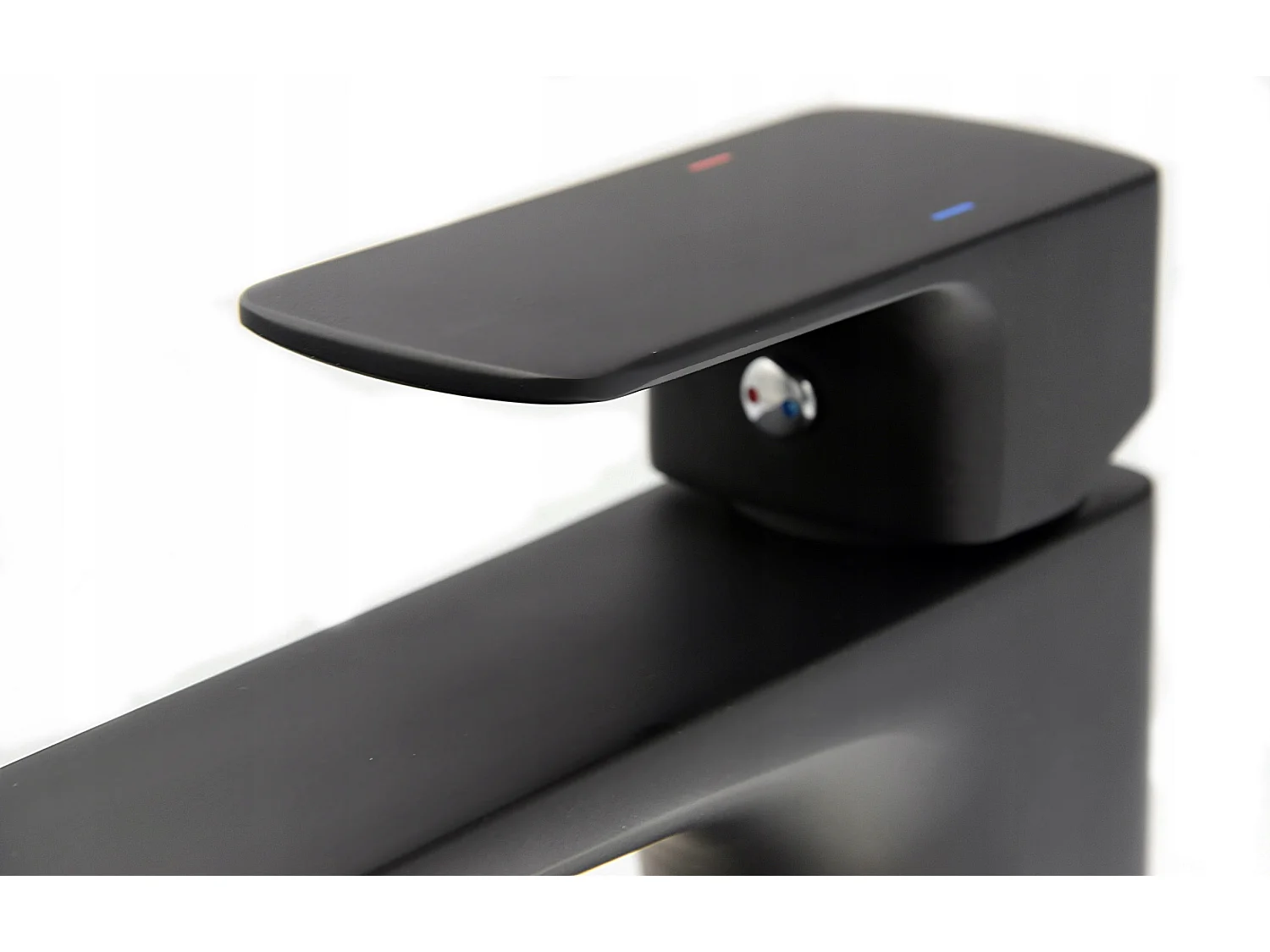 CUBIC BLACK SQUARE WASHBASIN MIXER CARO