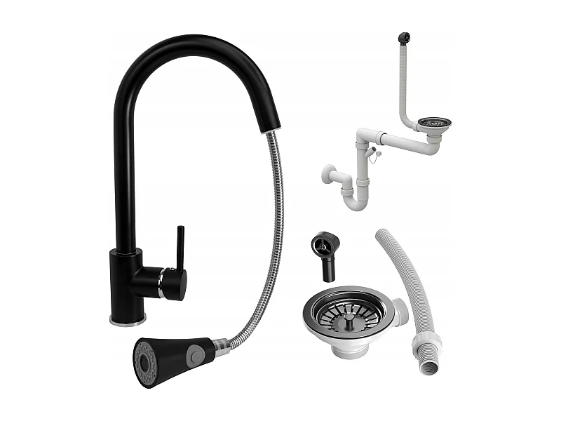 SERPENT NOIR MIXEUR DE CUISINE + SIPHON NOIR