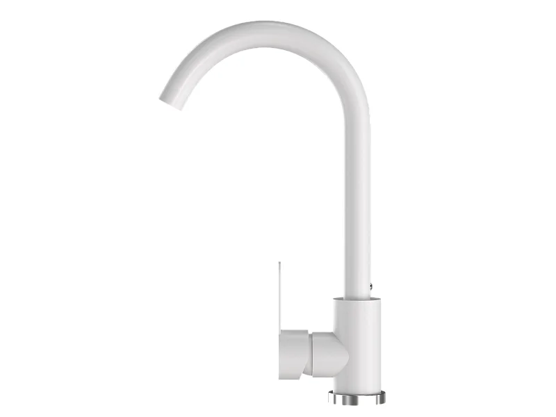 MÉLANGEUR DE CUISINE BLANC POUR ÉVIER ROBINET PRESTIGE