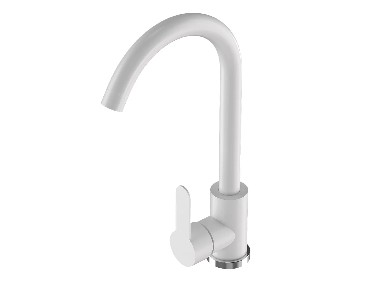 MÉLANGEUR DE CUISINE BLANC POUR ÉVIER ROBINET PRESTIGE