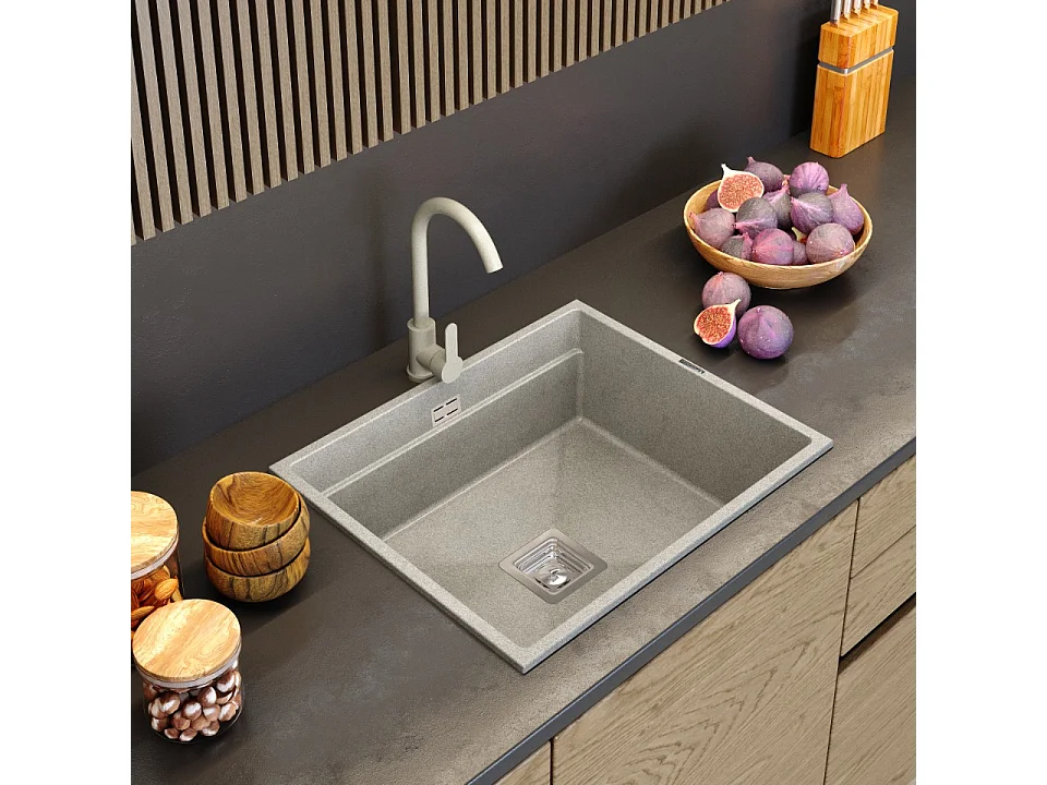 ROBINET DE CUISINE BEIGE POUR ÉVIER ROBINET PRESTIGE