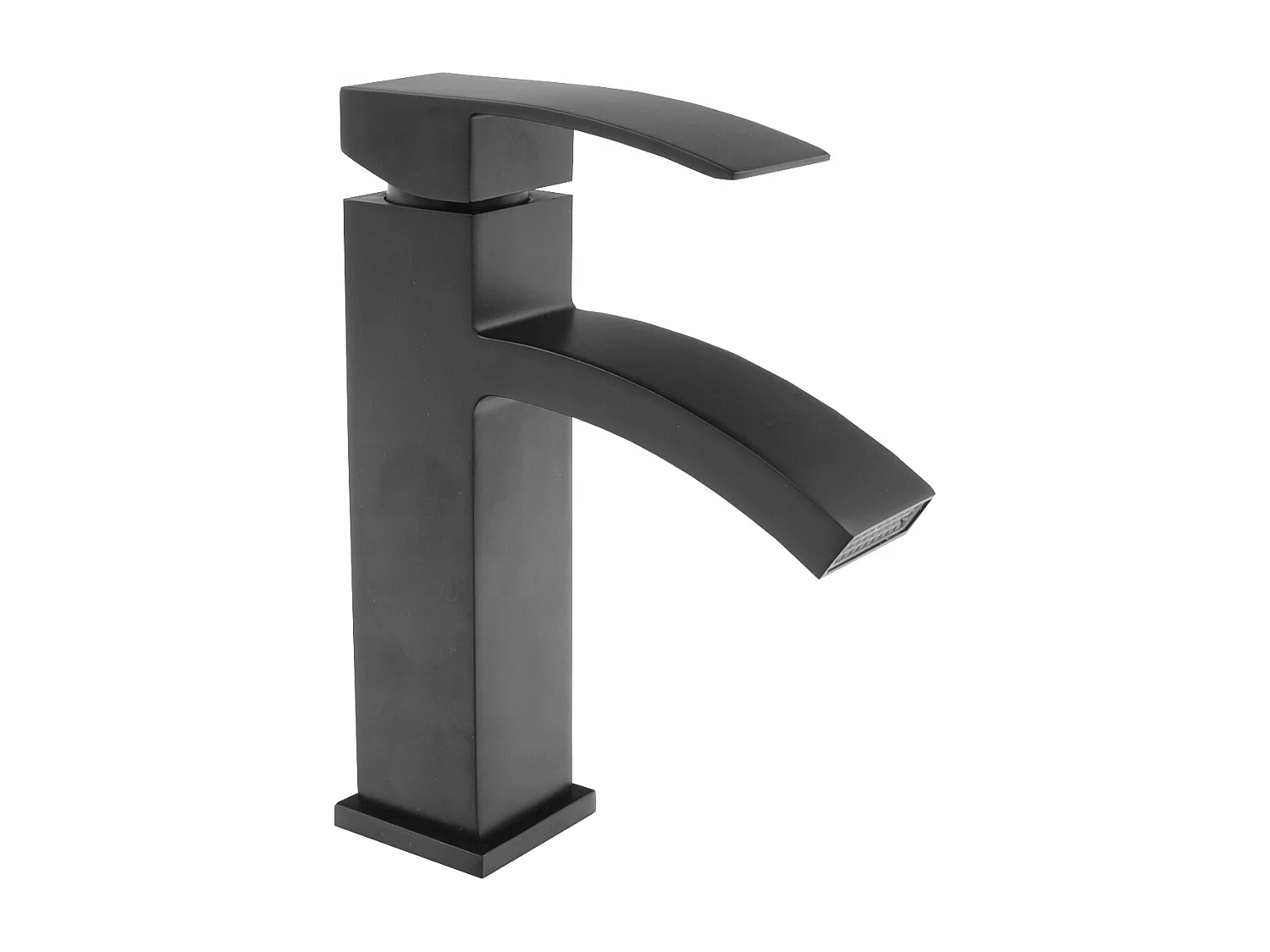 CASCADE BLACK BASIN MIXER WATERFALL TAP