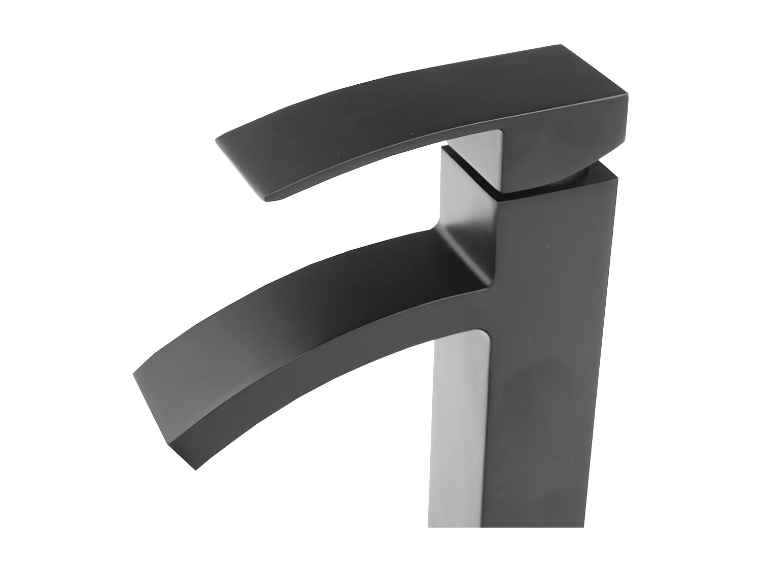 CASCADE BLACK BASIN MIXER WATERFALL TAP