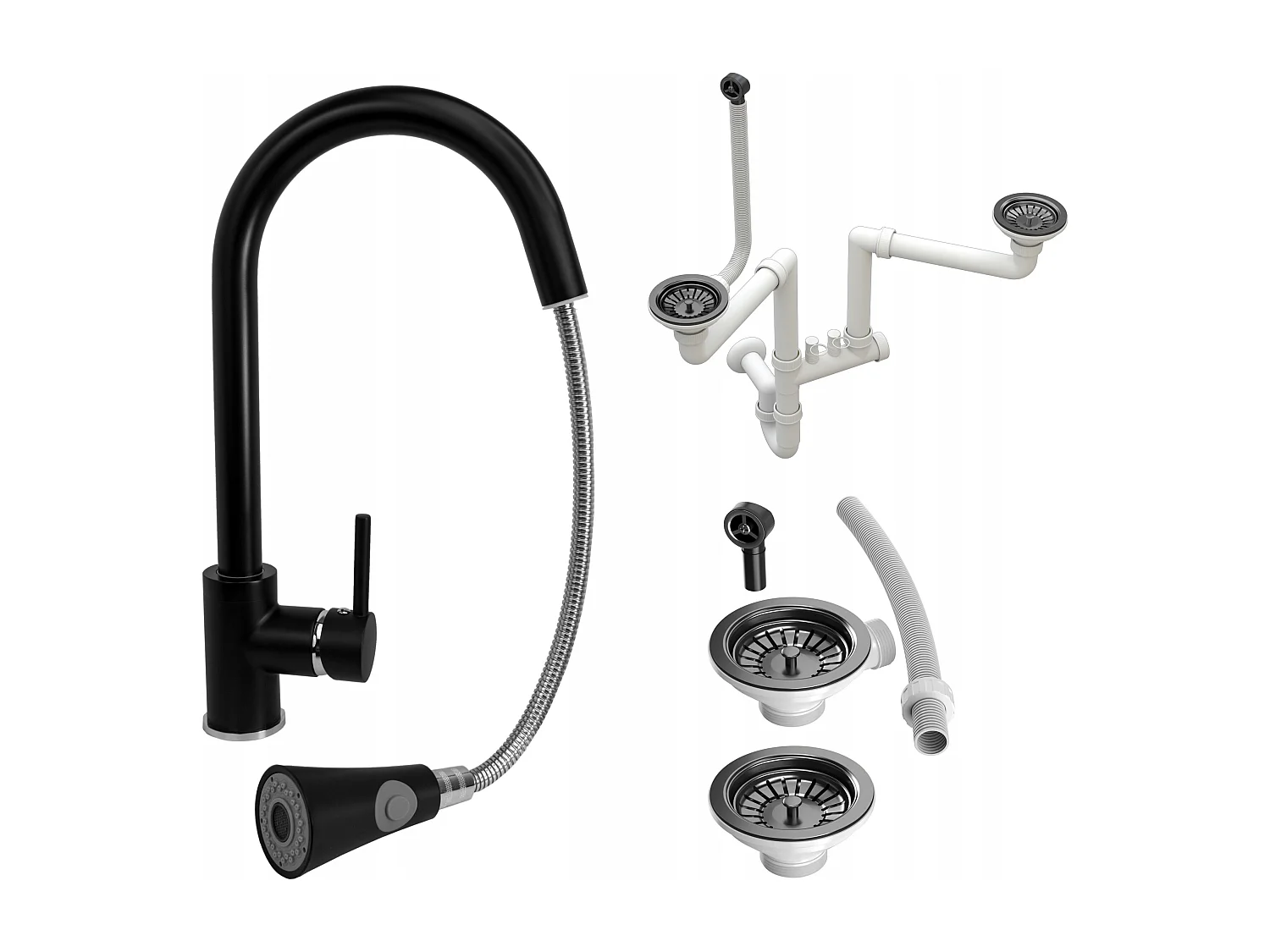 SERPENT NOIR MIXEUR DE CUISINE + SIPHON NOIR