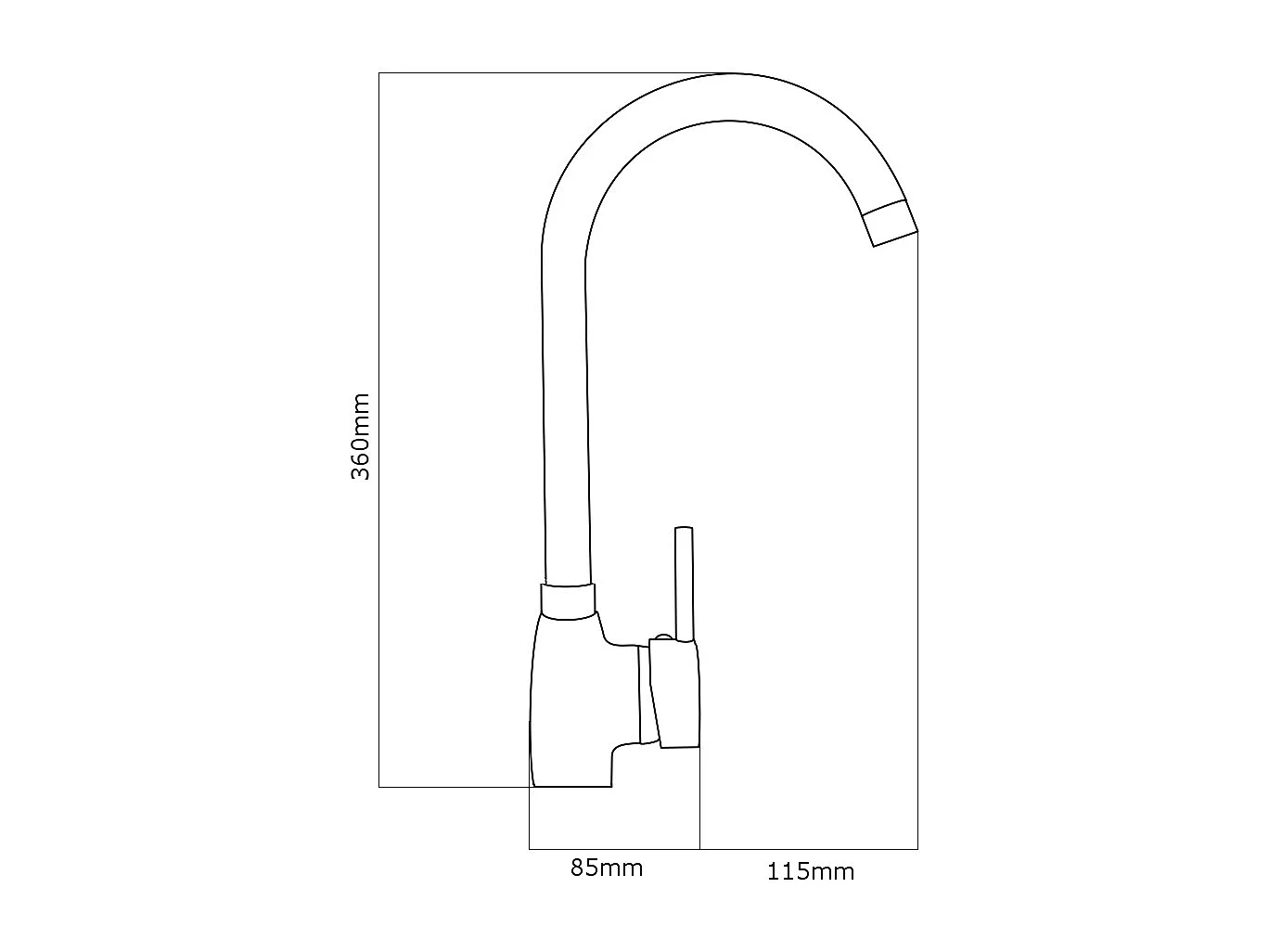Mitigeur d'évier DELTA beige