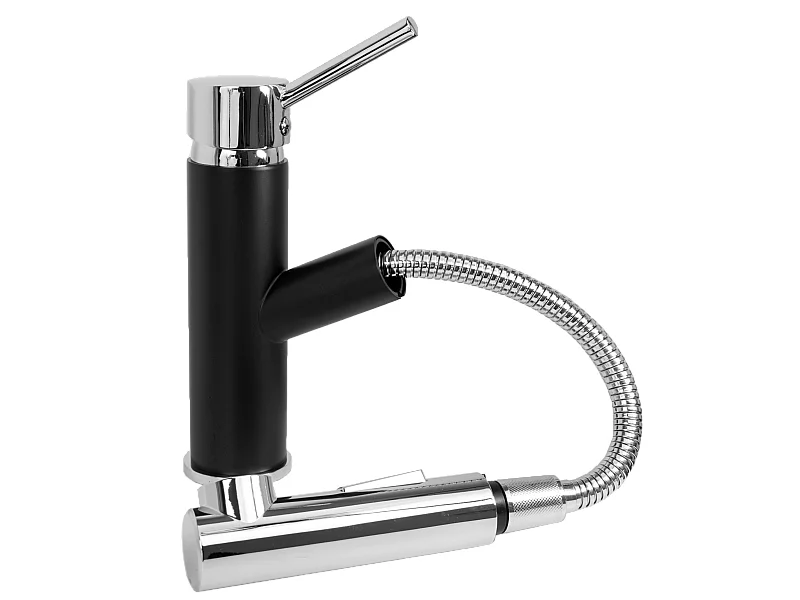 ROBINET DE CUISINE NOIR EXTRACTIBLE POUR ÉVIER CADO ROBINET DE CUISINE