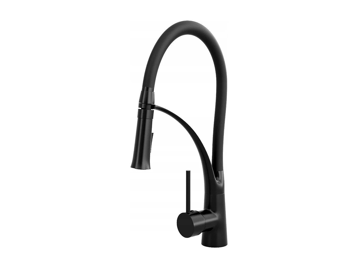 NEXO BLACK KITCHEN MIXER + SIPHON BLACK 2 COMPARTMENT