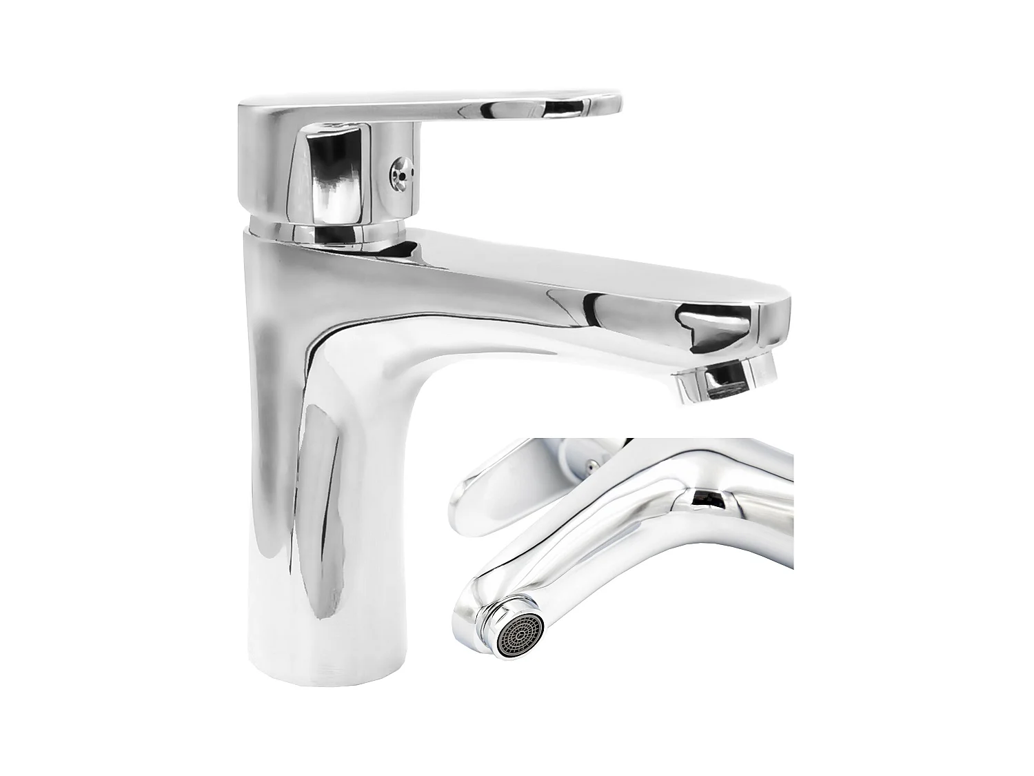 ROBINET DE LAVABO POUR LA SALLE DE BAIN CHROME COBI