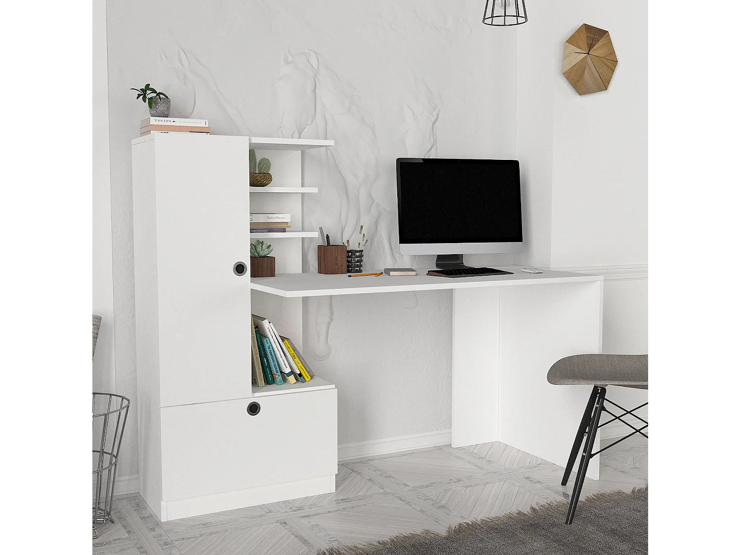 Schreibtisch Domingos Weiß