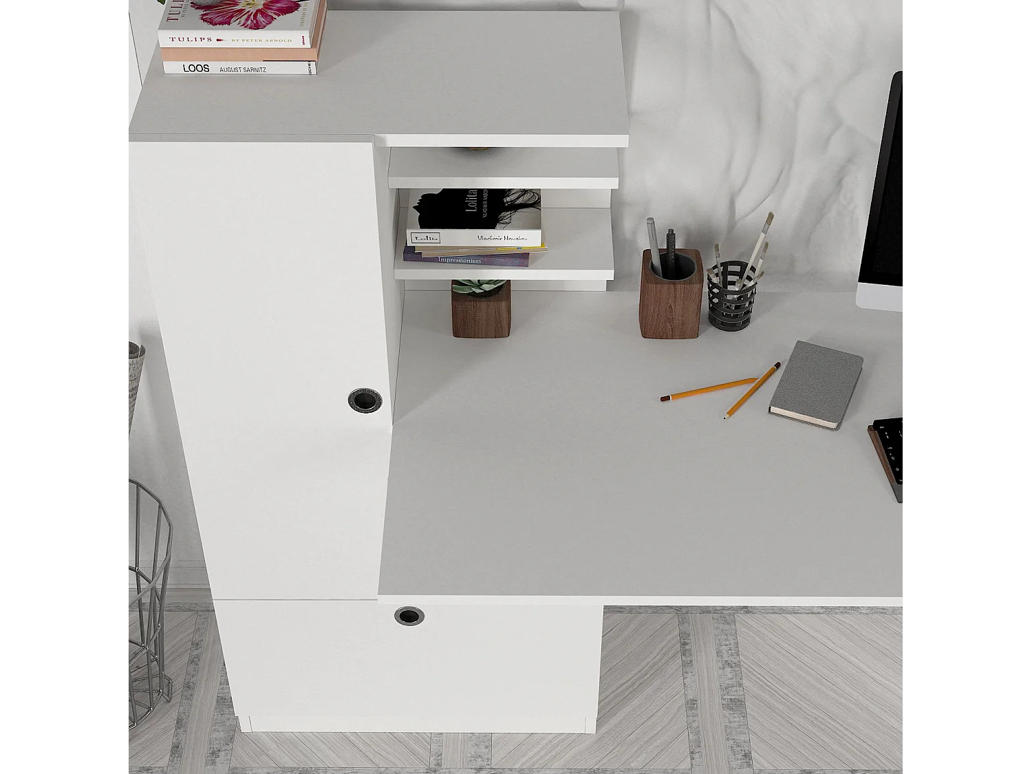 Schreibtisch Domingos Weiß
