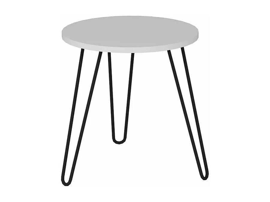 Beistelltisch Beren mit Metallfüße Weiß