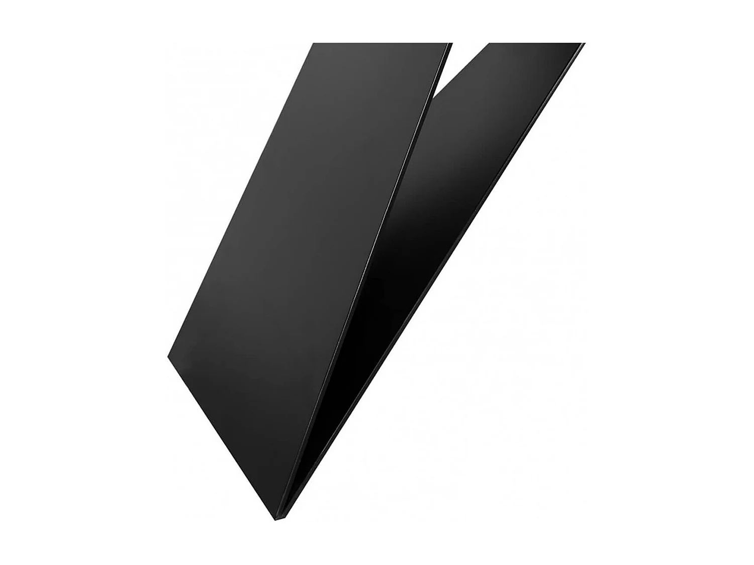 MYLONIS - Bout de Canapé Plateau en Acacia Massif Pieds Métal Noir Forme Papillon