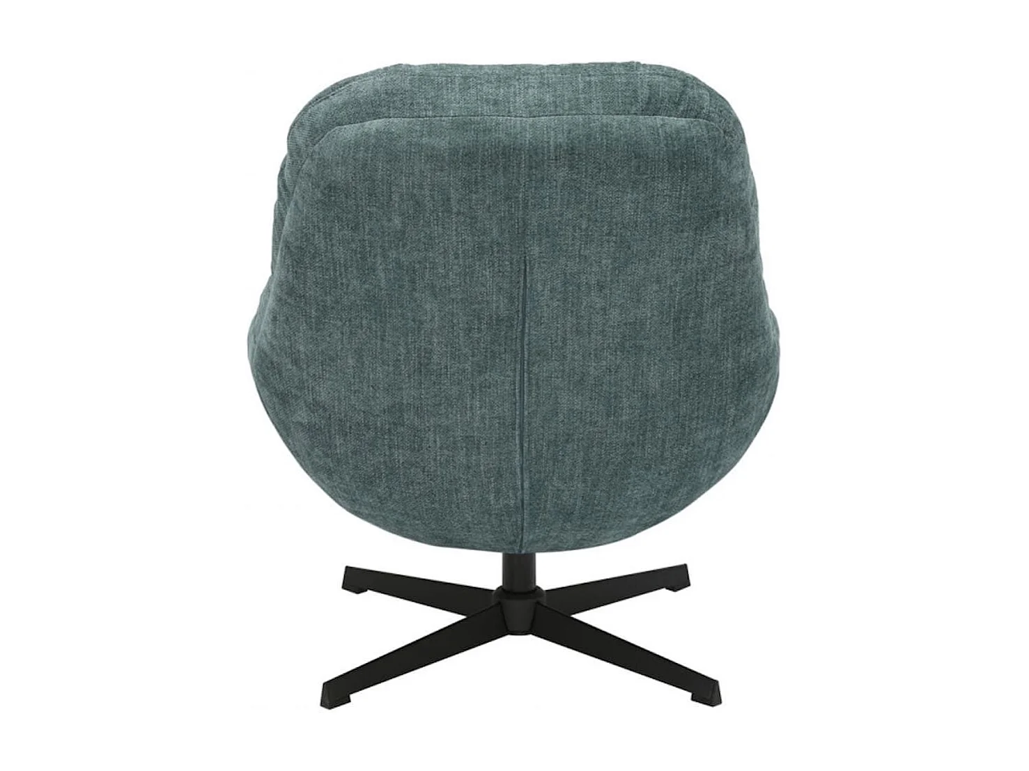 NOAM - Fauteuil Pivotant En Tissu Polyester Vert bleuté