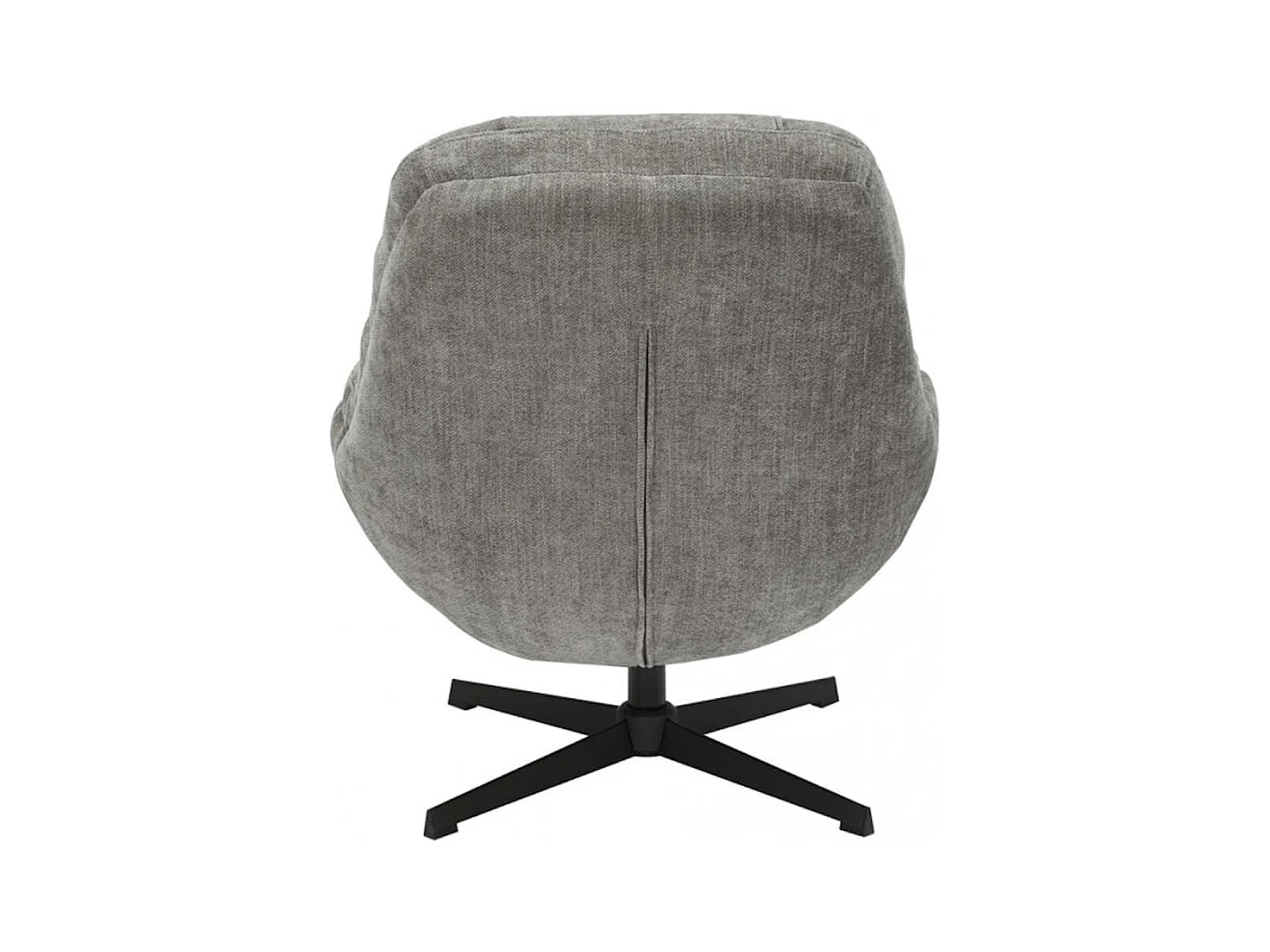 NOAM - Fauteuil Pivotant En Tissu Polyester Brun