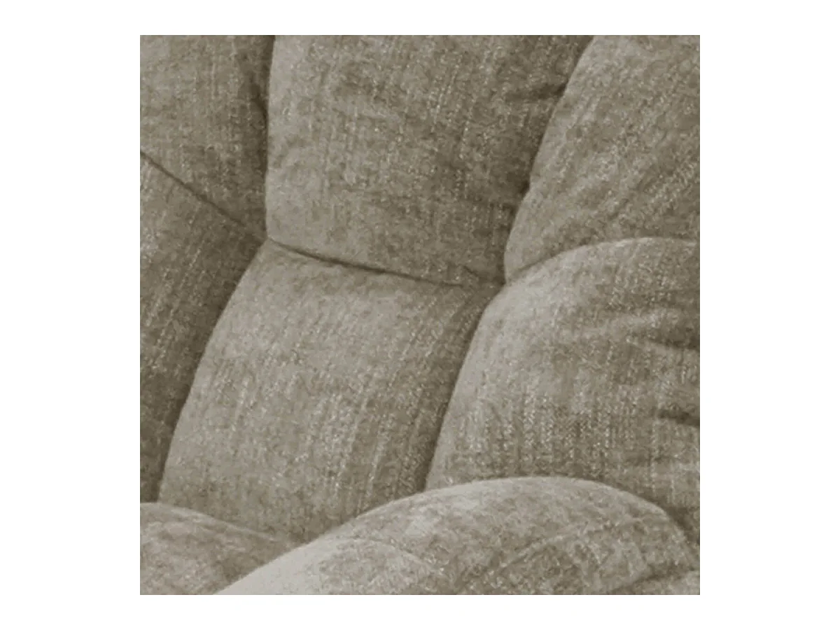 NOAM - Fauteuil Pivotant En Tissu Polyester Brun