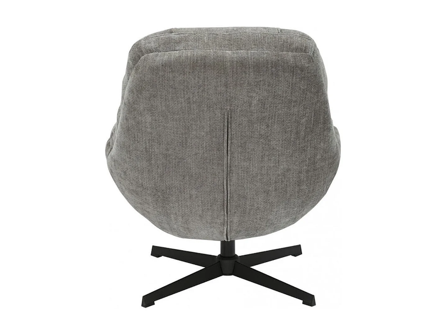 NOAM - Fauteuil Pivotant En Tissu Polyester Brun