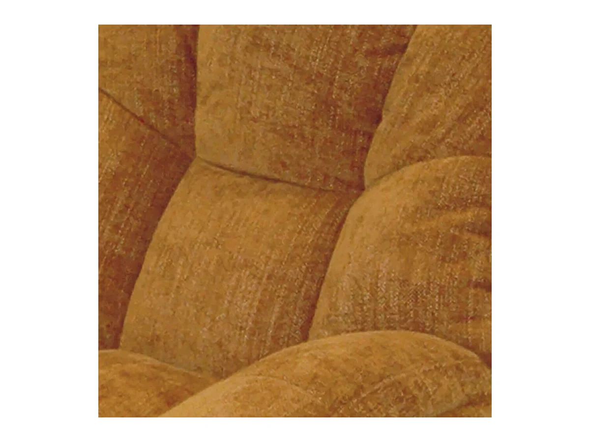 NOAM - Fauteuil Pivotant En Tissu Polyester Jaune