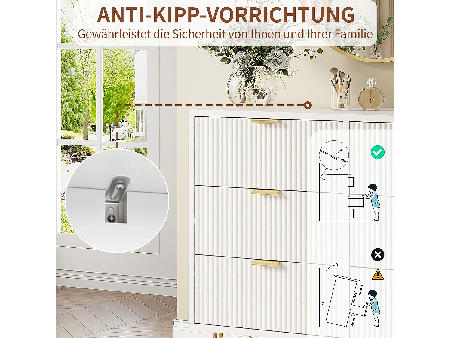 Commode, 100 x 34 x 73 cm Armoire à 6 tiroirs, Buffet à tiroirs, Commode fine, Meuble de salon, Meuble de chambre, Meuble de couloir