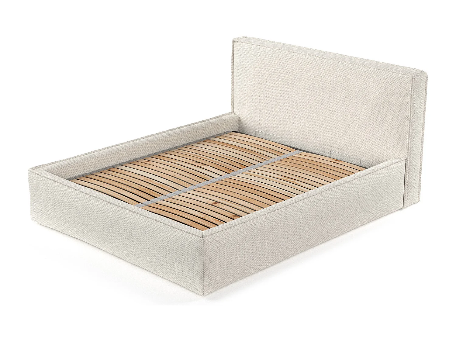 Łóżko tapicerowane Lounge - 180 x 200 cm - szenil - écru