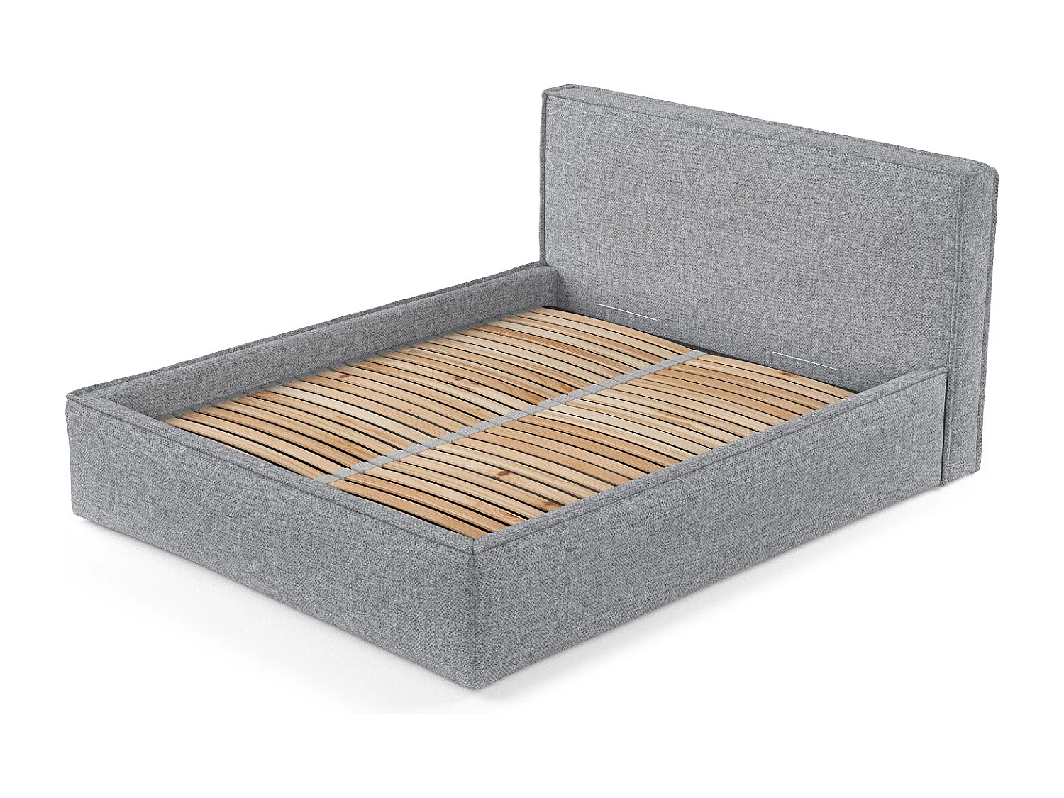 Polsterbett Lounge - 180 x 200 cm - Chenille-Stoff - dunkelgrau