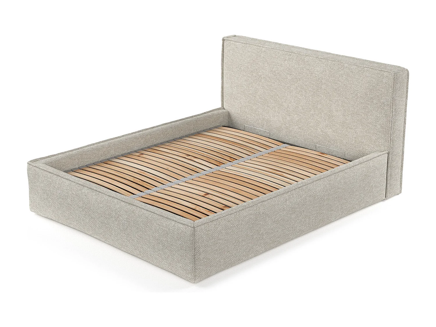 Polsterbett Lounge - 180 x 200 cm - Chenille-Stoff - beige