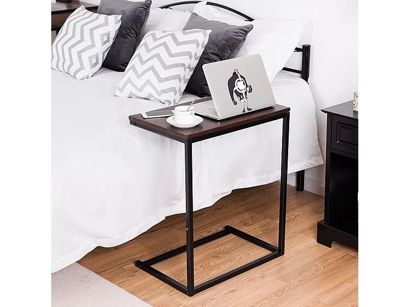 Bureau Informatique Table d’ordinateur Meuble de Bureau en Bois Panneau et dérivés de Bois pour le Travail, Dessin, Lecture 55 x 35 x 65 cm Noyer