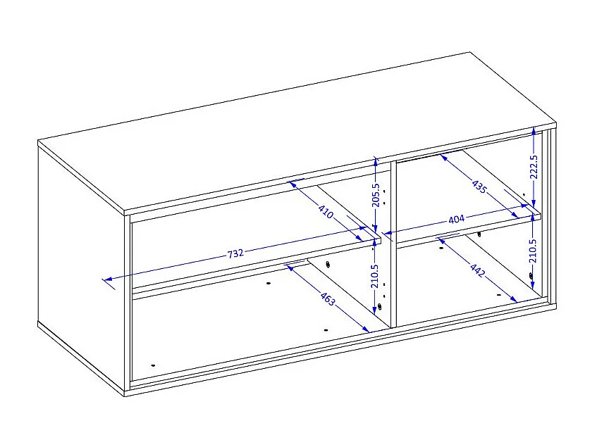 Unterschrank für das Badezimmer 120 cm GOBI in Braunfarbe