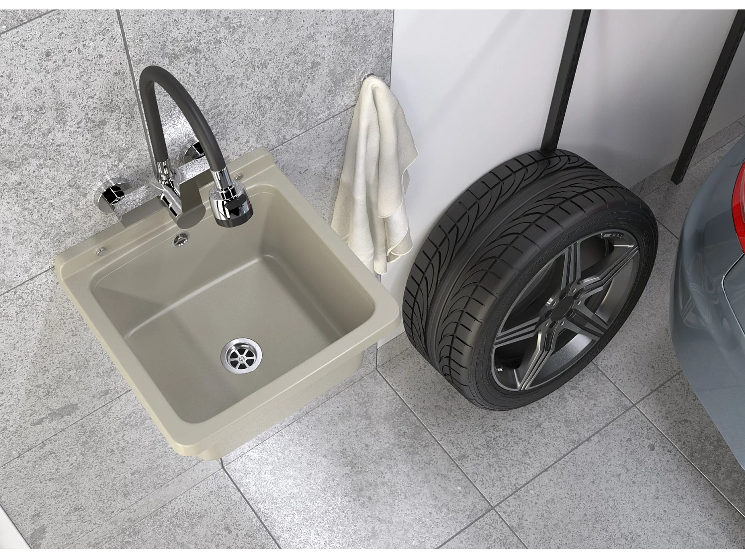 TECHNIQUE ÉVIER UTILITAIRE BEIGE CHAUFFERIE FONCTIONNEMENT ORTA