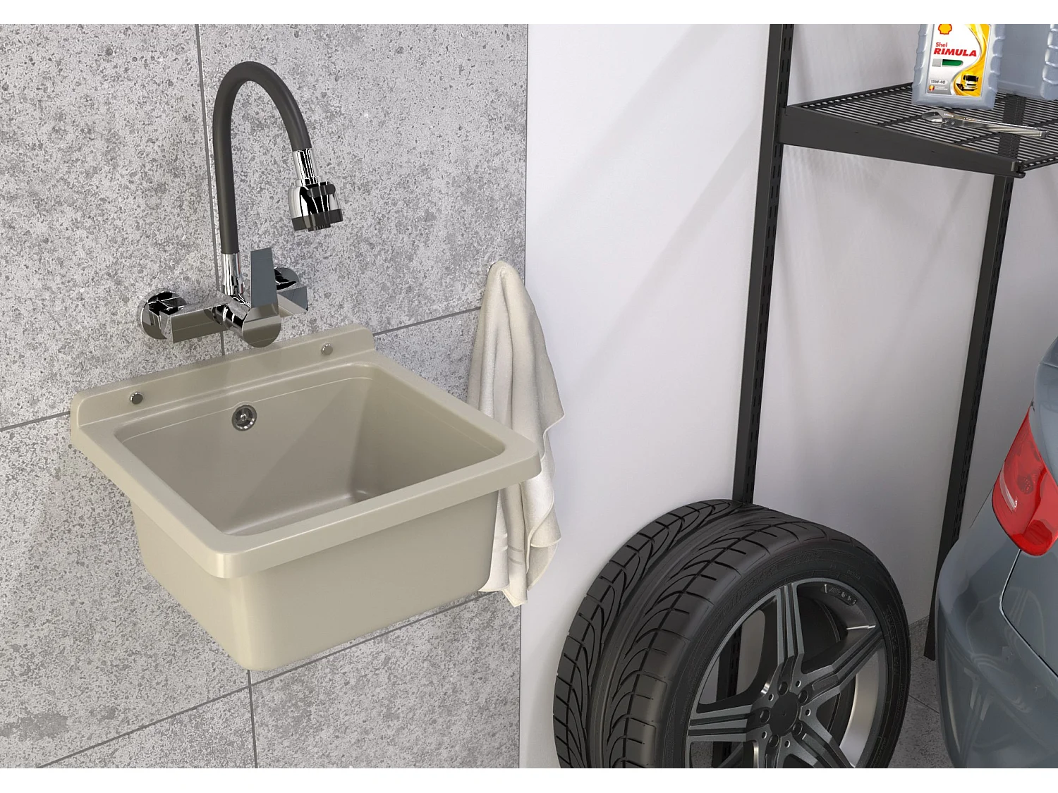 TECHNIQUE ÉVIER UTILITAIRE BEIGE CHAUFFERIE FONCTIONNEMENT ORTA