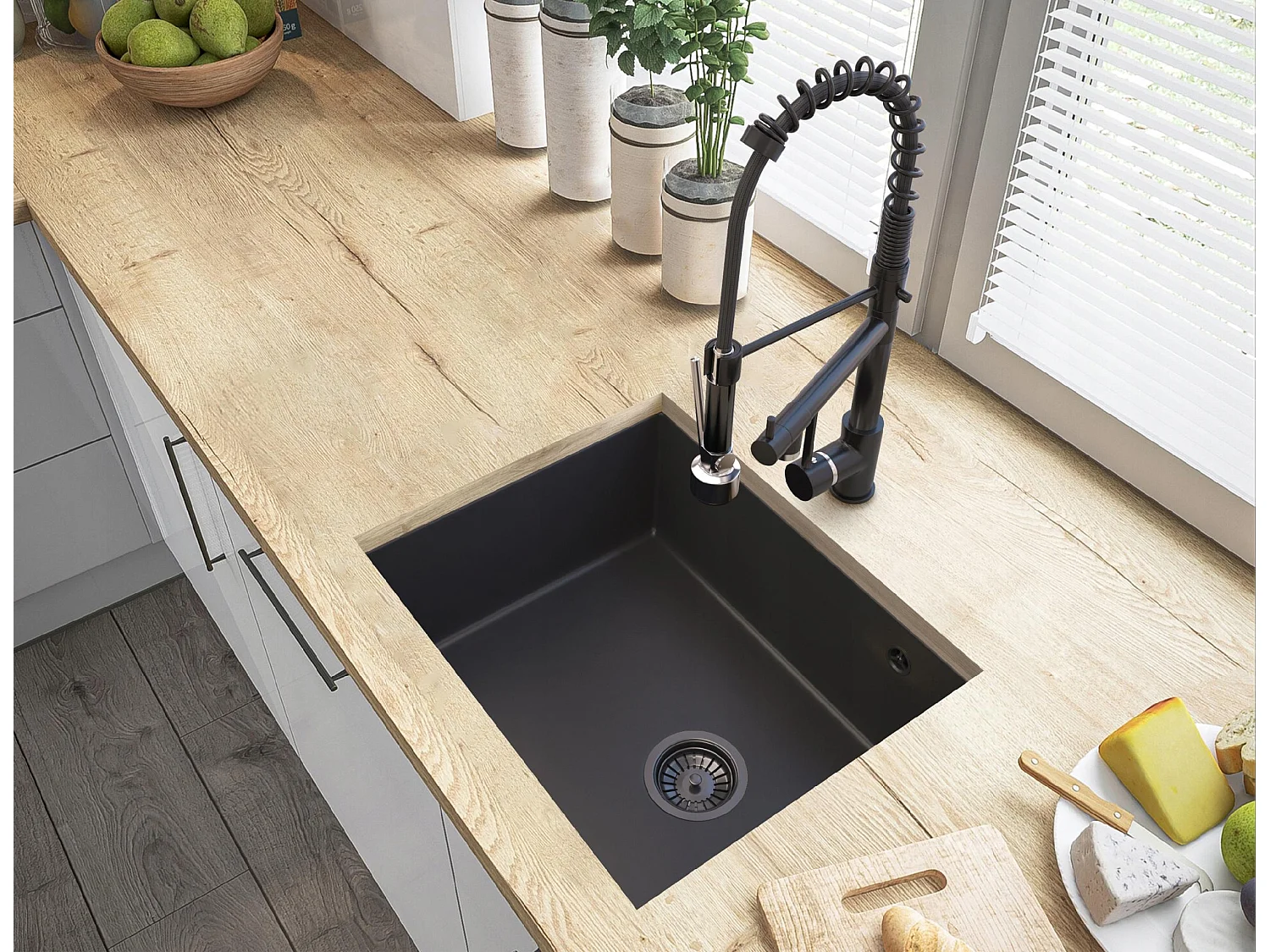 SALIX ÉVIER SOUS PLAN EN GRANIT