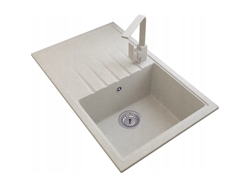 ÉVIER EN GRANIT GRAND BOL ENSEMBLE DE CUISINE