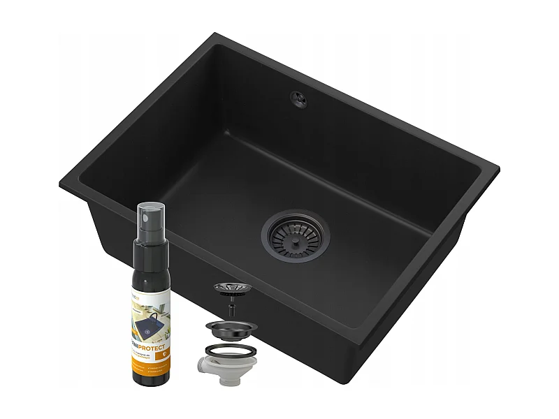 ÉVIER SOUS PLAN MANADO NOIR60