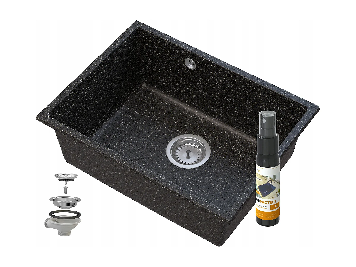 MANADO GOLD ÉVIER SOUS PLAN CHROMÉ 60