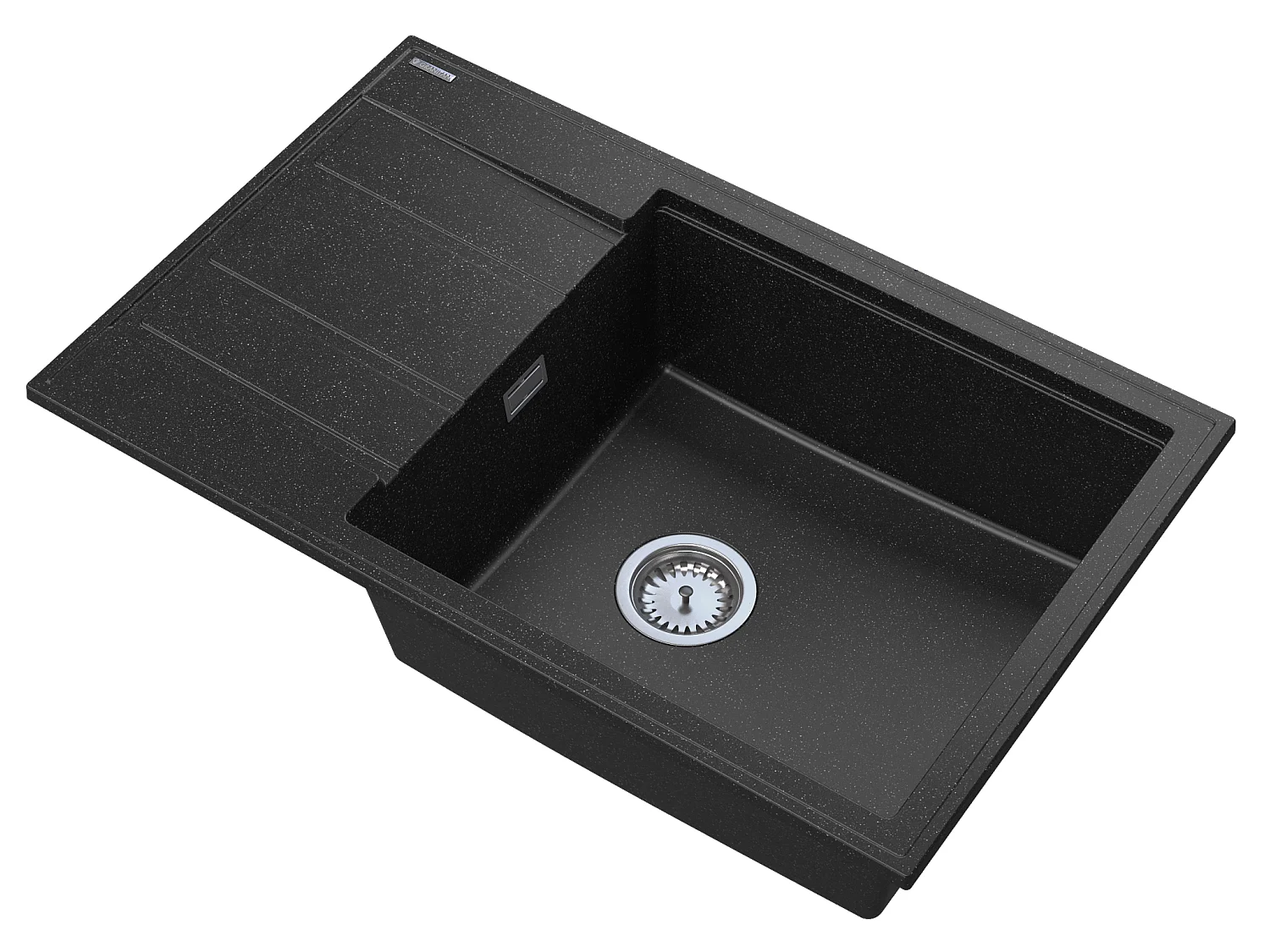 ÉVIER EN GRANIT ÉGOUTTOIR EN GRANIT SIPHON CHROME LOUIS